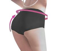 Laphilo Mutande Imbottito Intimo Traspirante Hip-Body Shaper Push Up Glutei Controllo della Pancia Slip Sexy cod.J600 (L, Nero a Vita Bassa)