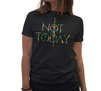 Lapi Boutique Not Today Arya Stark Flowers Maglietta Donna Nera Size S