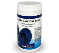 Lapi CLORO 4 AZIONI in PASTIGLIE da 20 gr MULTIFUNZIONE per PISCINA e SPA 1 kg