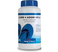 Lapi - CLORO 4 AZIONI - per piscina 5 pastiglie da 200gr - barattolo da 1kg
