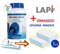 LAPI TRICLORO 90% in Pastiglie 200 gr → 1 / 5 / 10 / 25 kg - Cloro Acqua Piscina