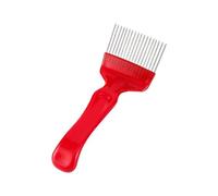 L'apicoltura Forcella A Nido D'ape In Acciaio Inossidabile A 21 Punte, For Apertura Tappi A Spillo Dritto, Rastrello A , Pala For Miele Sparso Per Nido Forniture(Red)