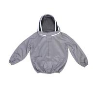 L'apicoltura Giacca Protettiva For Apicoltura, Abbigliamento For Traspirante E Confortevole Con Doppia Cerniera, Accessori For Per Nido Forniture(Gray)