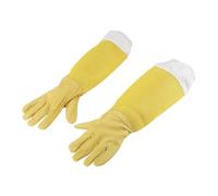 L'apicoltura Un Paio Di Guanti Protettivi For L'apicoltura, Realizzati In Pelle Capra A Rete, Maniche Lunghe Traspiranti, Attrezzatura E Strumenti For Per Nido Forniture