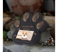 Lapide commemorativa a forma di zampa, per cani, in cemento, resistente alle