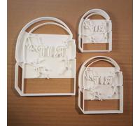 Lapide Tomba Halloween Forma Biscotti Taglierino Dough Pasticceria Ripieno Sharp