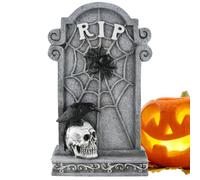 Lapidi del cimitero di Halloween,Lapidi RIP di Halloween - Decorazioni di lapidi scheletri di segno di cortile,Decorazioni scheletriche impermeabili del cortile delle lapidi