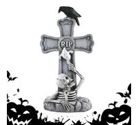 Lapidi di Halloween,Lapide Cimitero Halloween | Pietre Tombali Spaventose per Terreno Decorazioni Esterne Giardino Feste all Aperto Mostra