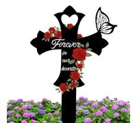 Lapidi per cimitero, decorazioni per cortile funerario | Decorazioni funebri per cimitero impermeabili - Decorazioni per cimitero, per farfalle commemorativi esterni, picchetto