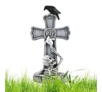 Lapidi Rip di Halloween, Decorazioni lapidi per, Segno da giardino con decorazione lapidi scheletro, Decorazioni scheletriche Impermeabili del cantiere delle lapidi di Res