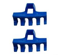 Lapiglo 2 pezzi Badminton Stringing Load Spreader PVC High Pounds Protector 10x6mm Slot Racchetta Telaio Supporto Facile Filettatura Nero (Blu)