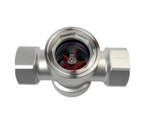Lapiglo 304 per indicatore di flusso d'acqua in acciaio inox con girante concentrica, DN8-DN25, filettatura interna, monitoraggio tubazioni