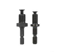 Lapiglo Adattatore per gambo esagonale resistente, filettatura maschio da 35,5 a 30,5 cm, con punte da trapano e driver brevettati, confezione da 2 (set da 2 pezzi)