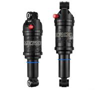 Lapiglo Ammortizzatore pneumatico posteriore per bicicletta, 125/150/165/190 mm, durezza regolabile, in lega di alluminio, con rivestimento da 24 mm, colore nero (150 mm x 30 mm)