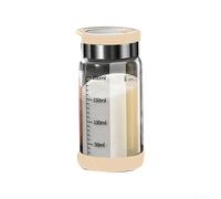 Lapiglo Bottiglia in vetro per condimenti con spruzzatore, barattolo per spezie per uso alimentare, sale e MSG, contenitore per condimenti da cucina, 250 ml/350 ml, nero (coperchio bianco - 200 ml)