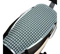 Lapiglo Coprisedile per moto da cross con perline in legno, per raffreddamento ad aria e comfort, impermeabile, 58 x 29 cm (verde)