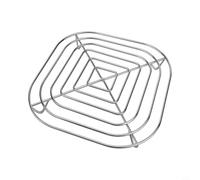 Lapiglo Crispi FN101 - Griglia per friggitrice ad aria, 304, per cestello in acciaio inox, per una cottura sana, non argento, per parte di ricambio, 20 x 20 x 2 cm