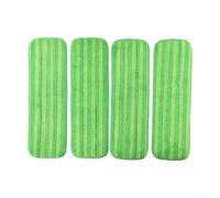 Lapiglo Cuscinetti per mocio riutilizzabili ispessiti per Swiffer PowerMop, ricariche lavabili in microfibra da 33-38 cm, per panni per la pulizia a doppia trama, pietra di legno duro, confezione da 4