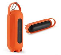 Lapiglo Custodia in silicone per altoparlante Beats Pill con manico, custodia protettiva da viaggio, antiurto, per guscio morbido, borsa portatile per il trasporto a casa per feste all'aperto, grigio