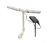 Lapiglo Fontana solare per piscina con telecomando, luci LED regolabili e altezza del getto, fontana ad energia solare, piscine interrate e fuori terra, bianca (1)