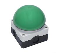 Lapiglo Interruttore a pulsante di arresto con testa a fungo e meccanismo autoresettante per macchine CNC e linee di produzione automatizzate (verde)