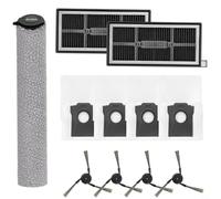 Lapiglo Kit di accessori per aspirapolvere S70 Roller/S70/S70 per Pro, include spazzola principale, spazzole laterali, filtri, rulli per mocio e sacchetti per la polvere da 3 l (A)