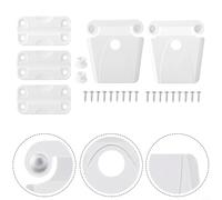 Lapiglo Kit di riparazione Igloo Cooler con 2 chiusure e 3 cerniere modelli da 50-165 litri, parti di ricambio in plastica bianca con viti in acciaio inox incluse