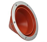 Lapiglo Kit lampeggiante per prese d'aria per stufa, bruciatore, per tende, capannoni, barche e cabine, con foro regolabile e collare in silicone (1 confezione)