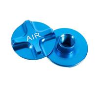 Lapiglo Lega di alluminio Mountain per bici Forcella Coperture 2Pcs Sospensione Forcella Cap Dust Proof AV Valve per Nero