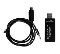 Lapiglo Radio amatoriale con interfaccia digitale con codec audio integrato, scheda audio USB con pulsante PTT e controllo vocale, isolamento acustico WSJT-X/flDigi on/per macOS/per (con connettore)