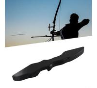 Lapiglo Riser staccabile in legno nero, maniglia dritta divisa con struttura a costine disegnate, attrezzatura sportiva all'aperto 350 g