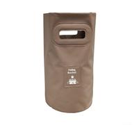 Lapiglo Secchio da pesca pieghevole portatile per la gestione dell'acqua all'aperto, secchio pieghevole, secchio da campeggio, secchio pieghevole, pratico secchio pieghevole (15 L marrone)