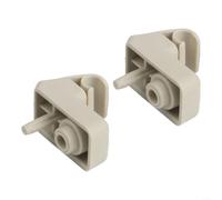 Lapiglo Set di 2 staffe Parasole per Fiat Grande Punto, compatibili con codice Articolo OEM 735411088, Si Monta saldamente all'aletta Parasole Interna