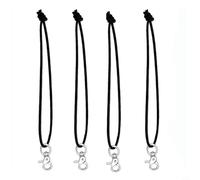 Lapiglo Set di corde per snowboard resistenti, cinghie elastiche flessibili per scarponi da sci con gancio girevole, attacco sicuro, lunghezza 23 cm, confezione da 4