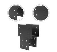 Lapiglo Staffa di fissaggio per pali resistenti 4 x 4, connettore per fascio con hardware per patio esterno, confezione da 2
