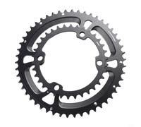 Lapiglo Strada in alluminio per corone bicicletta 52/36T 110BCD Compatibile con 105 per Ultegra per Dura-9 10 11 12 Velocità Nero Coppia