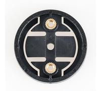 Lapiglo Supporto per computer da bicicletta da 34 mm per interfaccia Garmin, base fissa in plastica nera con viti, supporto leggero per GPS da ciclismo con foro da 20 mm