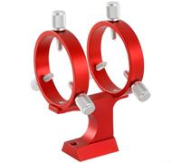 Lapiglo Supporto per telescopio interamente in metallo, 50 mm, staffa di supporto per telescopio, con manopole di regolazione di precisione, per astronomia all'aperto (rosso)