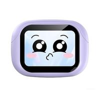 Lapiglo Translator Earbuds AI Real Time Device 144 Lingue LED Screen Case 6.0 Riduzione del Rumore Cuffie Musica per Turismo (Viola Nessuna Traduzione)