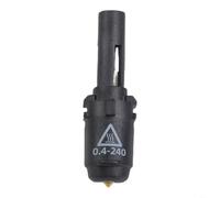 Lapiglo Ugello standard da 0,4 mm per stampanti 3D Flashforge Adventurer 3 4, estrusore hot end in metallo, facile installazione, nero