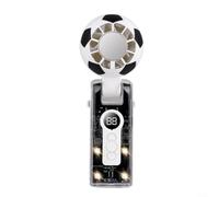 Lapiglo Ventilatore portatile compatto con flusso d'aria ad alta velocità, elegante ABS nero o bianco per mini refrigeratore, funzionamento portatile con una sola mano, viaggi, attività all'aperto e