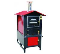 Lapillo forno cucina a legna da esterno con struttura in metallo cm.96x120x163h