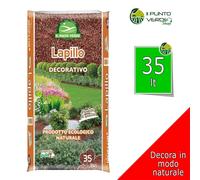 LAPILLO VULCANICO decorativo 35 Litri rosso pacciamatura fiori e giardino