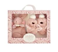 LAPIN DOUDOU - Cofanetto pantofole e Doudou rosa