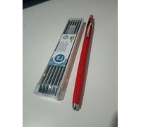 Lapis E Mine 2 MM Rosso Con Ricambio Stylus Hb di Grafite Portamine