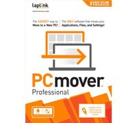 Laplink PCmover Professional 11, Migration Software, Moves your Applications, Files and Settings from an Old PC to a New PC. Includes Ultra-High-Speed Thunderbolt 4 Transfer Cable, Single-Use License