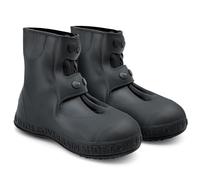 LAPONO Copriscarpe Impermeabili, Copri Scarpe per Pioggia, Copriscarpe Antipioggia Riutilizzabili Copristivali Antiscivolo Silicone, Pieghevoli Lavabili per Moto Uomo