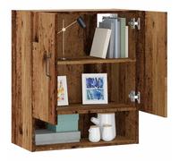 LAPOOH Armadietto a Muro Legno Antico 60x31x70 cm in Truciolato,Armadietto a Muro,Pensile,Mobile Muro Salvaspazio,Armadietto da Parete
