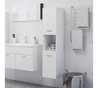 LAPOOH Armadio da Bagno Bianco 30x30x130 cm in Truciolato,Armadio da Bagno,Armadio da Bagno Salvaspazio,Mobili Bagno(SPU:804997)