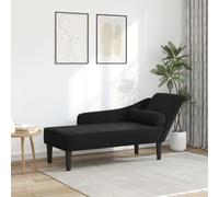 LAPOOH Chaise Lounge con Cuscini Nero in Velluto,Chaise Longue,Chaise Longue Camera da Letto,Chaise Longue Salotto-4007593